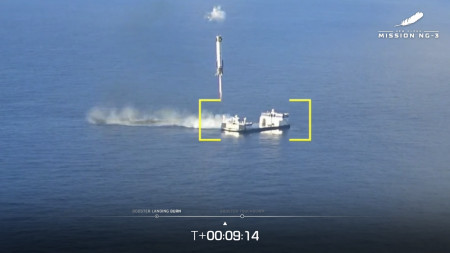 Blue-Origin-Booster erfolgreich gelandet