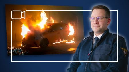 Brennende E-Autos: Feuerwehr erklärt Löschmethoden