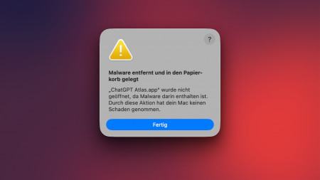 Malware-Warnung bei macOS betrifft ChatGPT-Nutzer