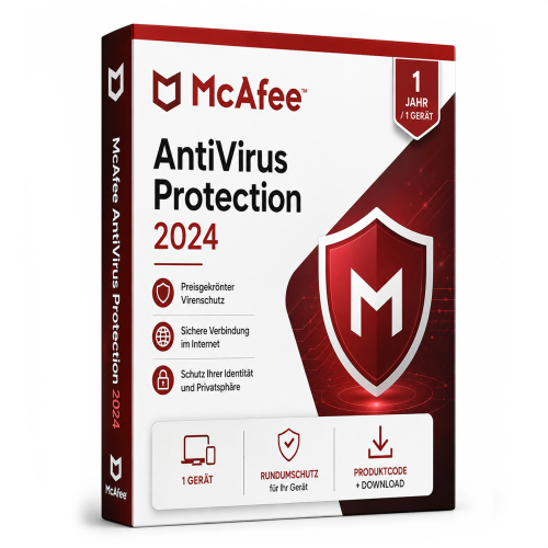 mcafee antivirus protection 2024 1 jahr 1 geraet