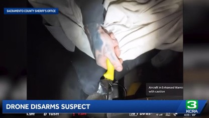 La polizia utilizza un drone magnetico per disarmare