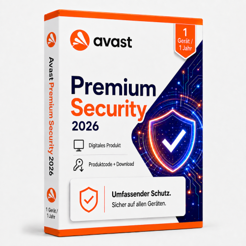 Avast Premium Security 2026 – 1 Jahr / 1 Gerät