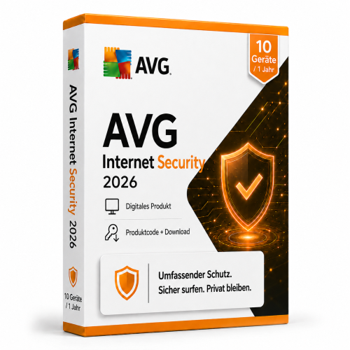 AVG Internet Security 2026 – 1 Jahr / 10 Geräte