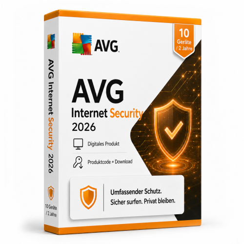 AVG Internet Security 2026 – 2 Jahre / 10 Geräte