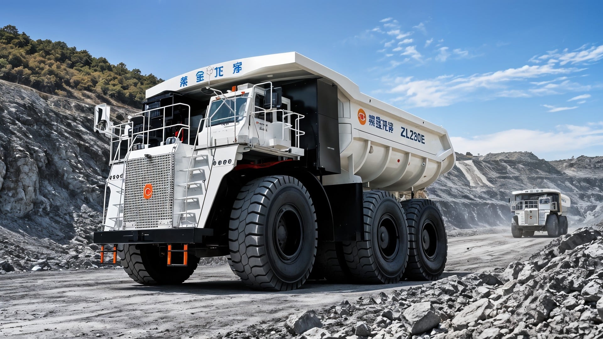 China presents the world's largest electric dump truck