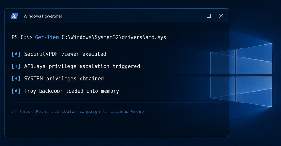 Lazarus Group nutzt Windows Zero-Day für Cyberangriffe