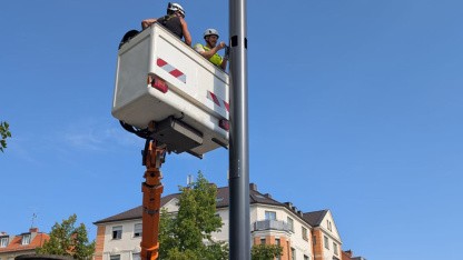 Telefónica baut 5G-Laternen für das Oktoberfest