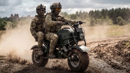 Ukraine entwickelt E-Motorrad für den Fronteinsatz