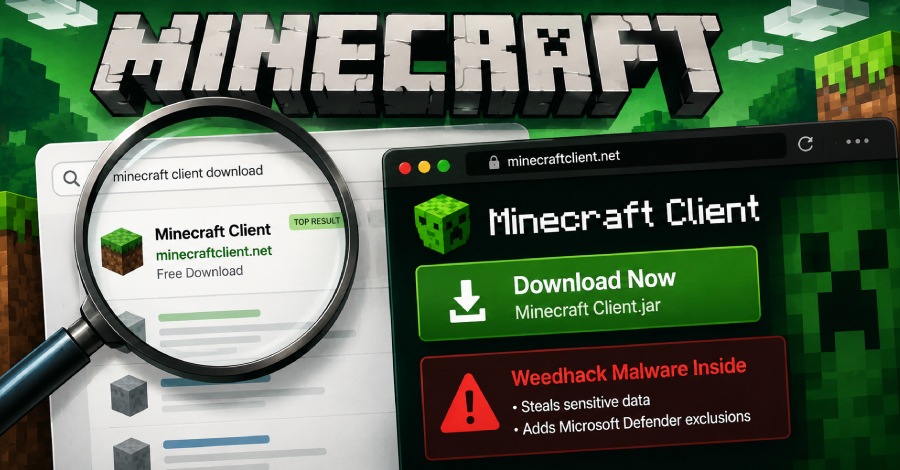 Weedhack Malware spreads through fake Minecraft clients