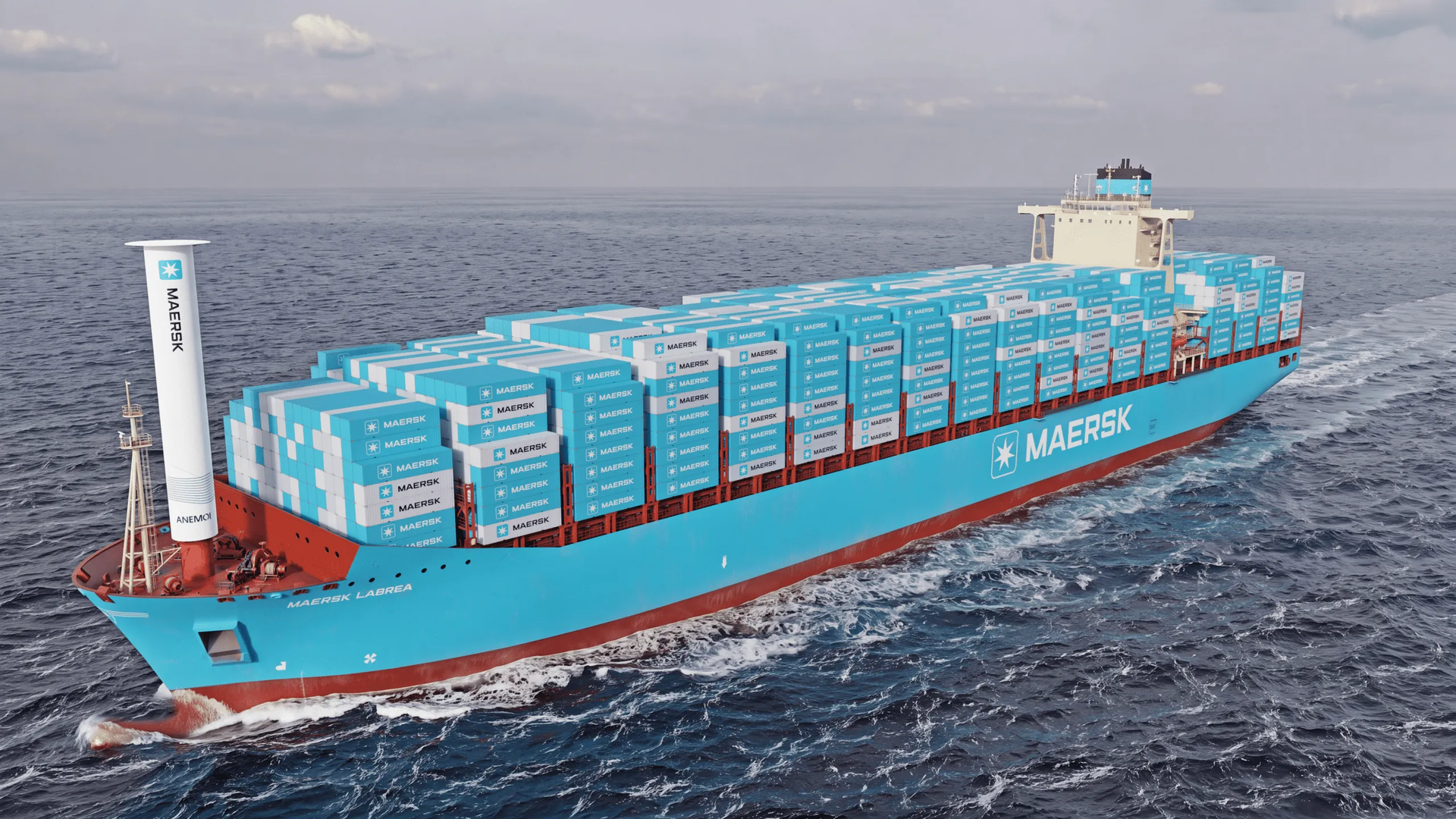 Maersk equips freighter with rotor sail