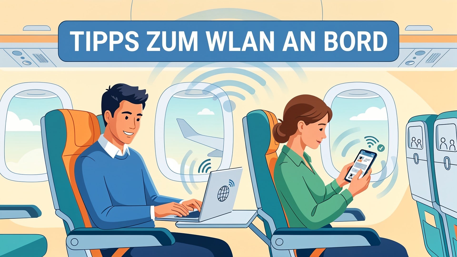 WLAN im Flugzeug: Technik und Kosten im Überblick
