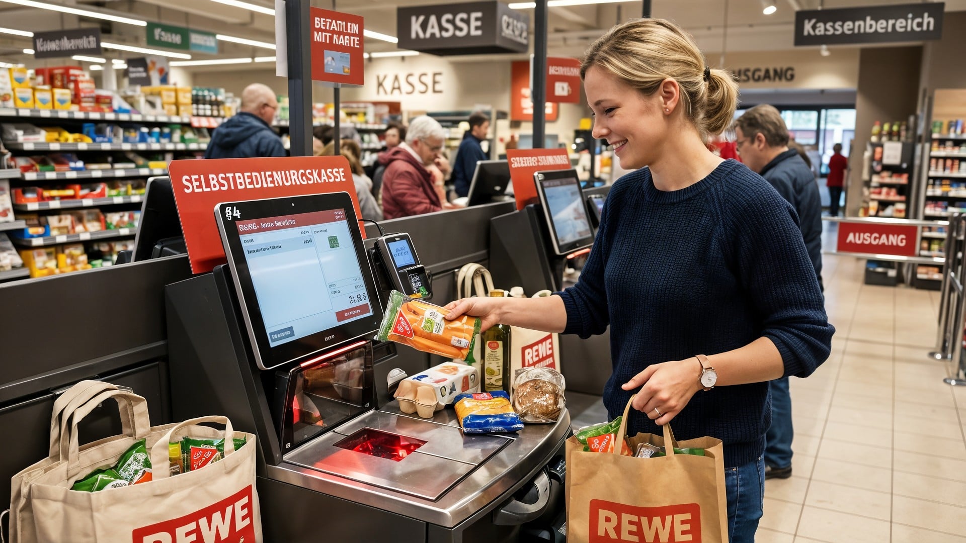 Einzelhändler wenden sich von SB-Kassen ab